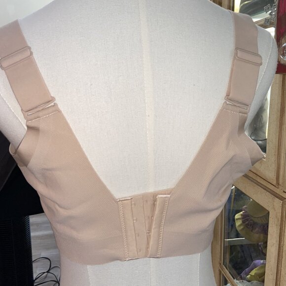 COMFY CASUAL HIDE BACK FAT WIDE BAND SPORTS BRA XL NWOT - Picture 3 of 3